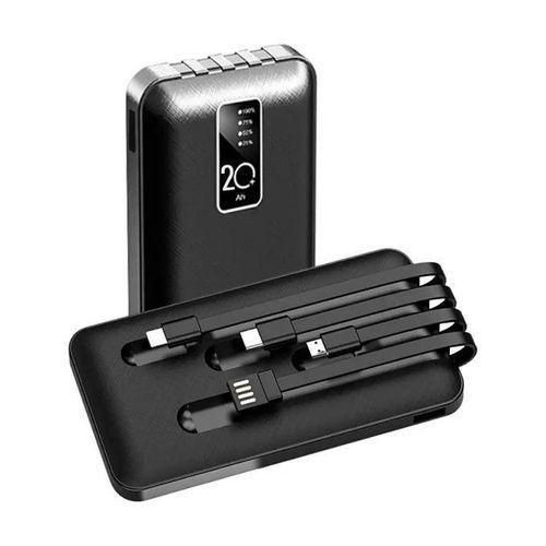 Premium 20,000mAh Fast Charging Power Bank - Black