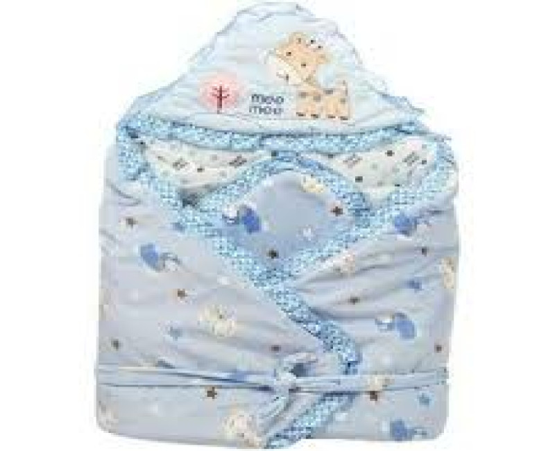 Baby Shawl Receiver - Light Blue