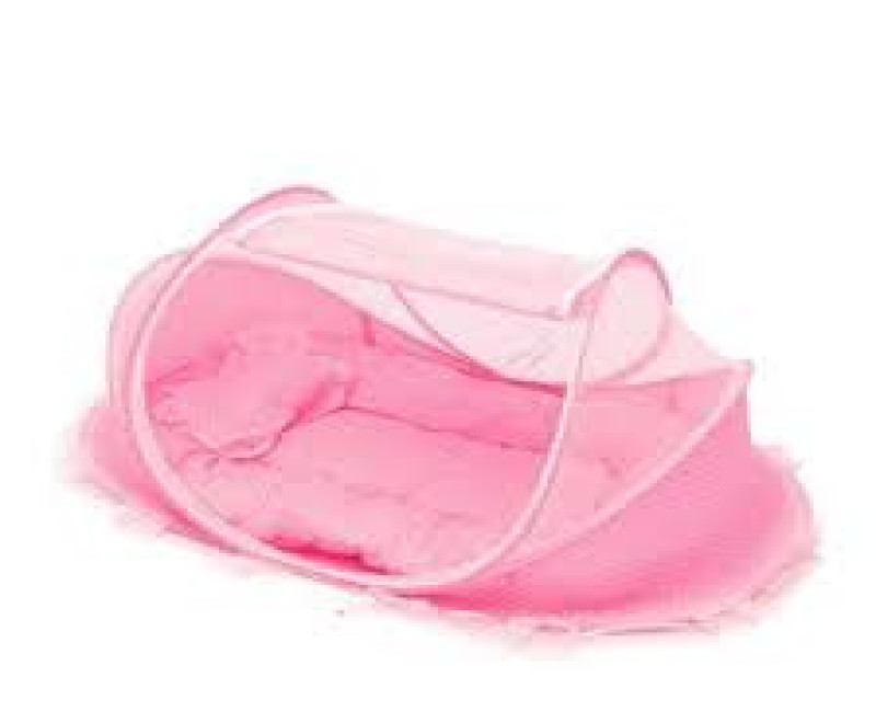 Foldable Portable Baby Mosquito Net - Pink