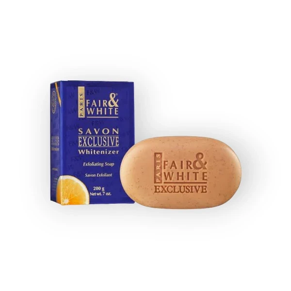 Fair & White Exclusive Whitenizer Exfoliating Bar Soap With Vitamin C 200g 7 Oz