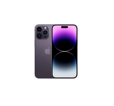 Apple iPhone 14 Pro Max (Single SIM), 1TB ROM, 6GB RAM, 6.7" Super Retina XDR Display, 5G, 48MP Triple Rear Camera, Face ID – Deep Purple / Space Black (Compact Size)
