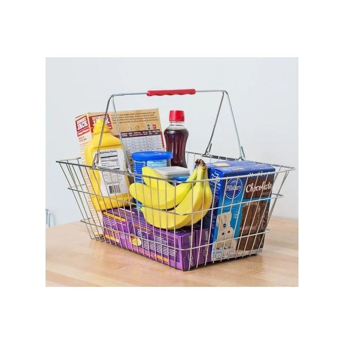 Metallic Shopping, Supermarket Basket