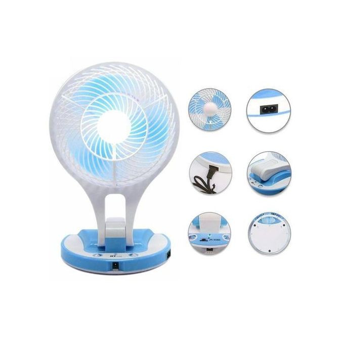 Electric Mini  Table Fan Portabe - White