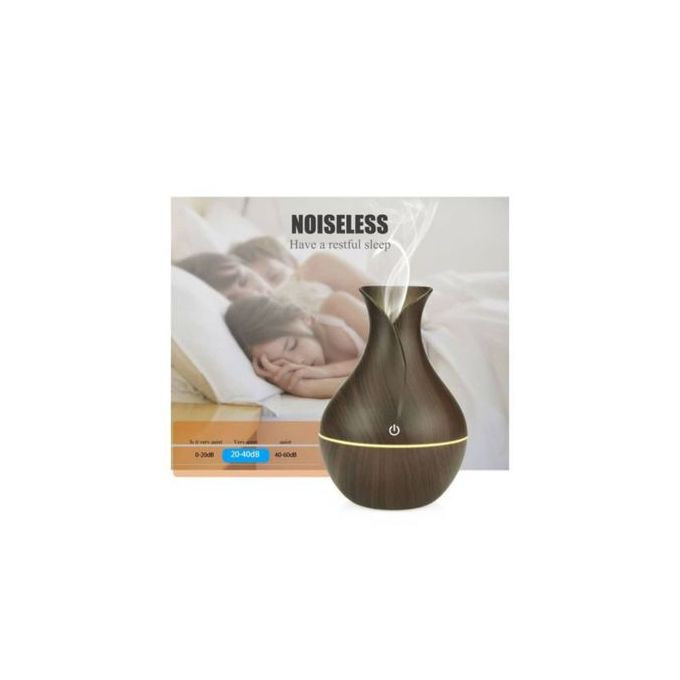 Mist Humidifier Ultrasonic Aroma Essential Diffuser - Brown 1045133 - Generic