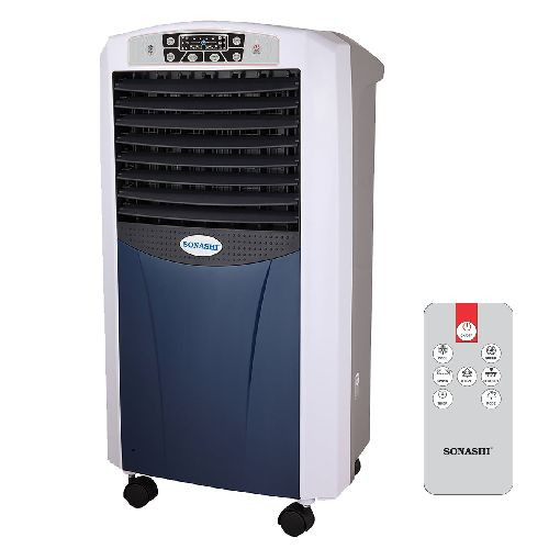 Sonashi 7 Liters Air Cooler With 3 Speeds Digital Display And Remote Control-Multicolour