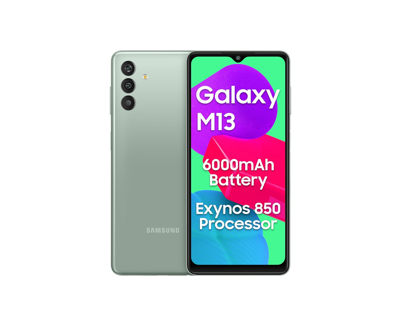 Samsung Galaxy M13 6GB RAM 128GB ROM 6.6" HD+ 6000mAh 50MP Triple Cam - Mix Colors