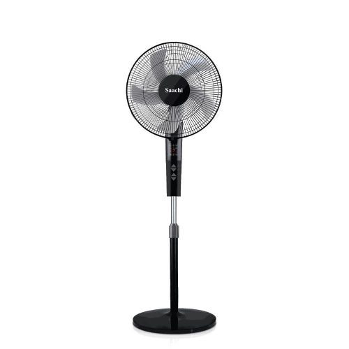 16 Inch Powerful Wind Strong Fan With Metallic Grill-Black