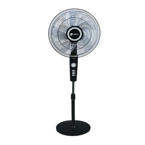 16 Inch Stand Fan With Copper Motor For A Powerful Wind-Black