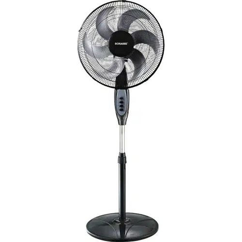 16 Inch Stand Fan With 6 Blades Quiet Operation And Strong Wind Throw-Black/White