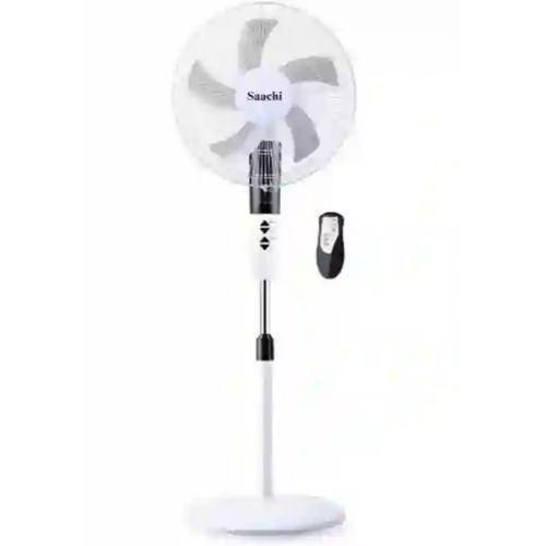 Powerful Wind Electric Stand Fan With Remote Control-White