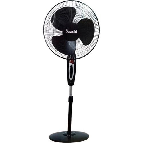 16 Inch Stand Fan With Adjustable Height Plastic Blades And A Powerful Motor-Black