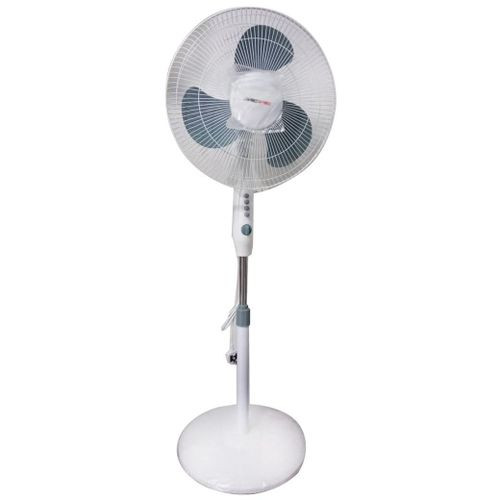 High Quality Stand Fan With Oscillation Function And 3 Speeds-White