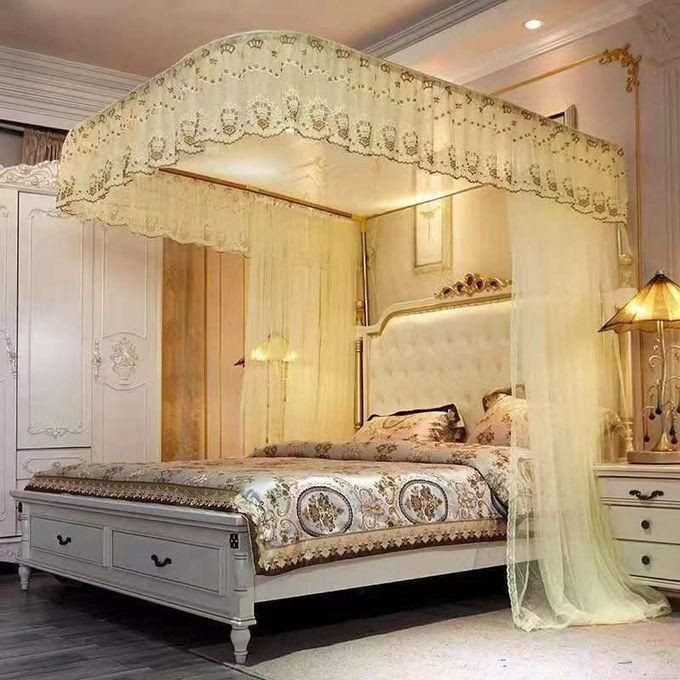 Two Stand Railed Mosquito Net - Cream