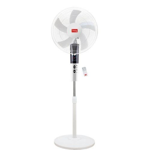 16 Inch Stand Fan With Remote Control And Metallic Grill - Multicolor