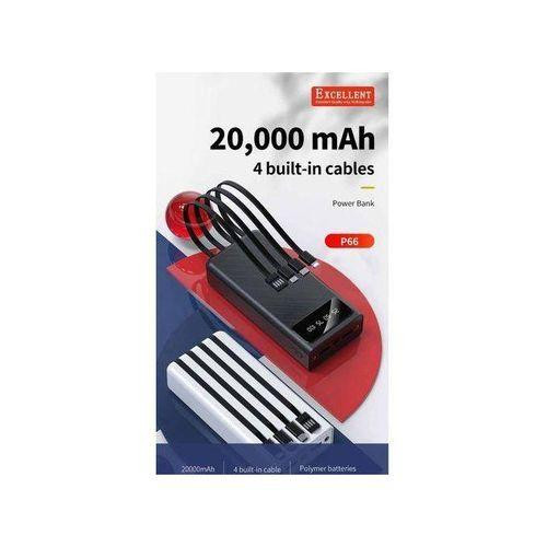 20000mAh portable Power Bank- Black/White