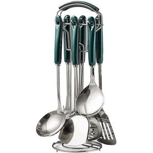 7 Pieces Set Of Quality Kitchen Ladles-Silver/Gold