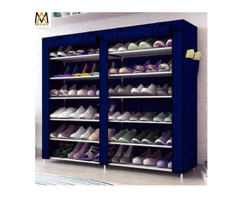 12 Shelves Shoe Rack - Blue