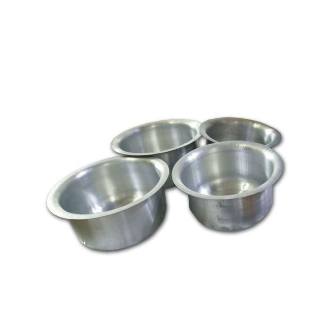 4 Piece Saucepans With Stainless Body- Silver