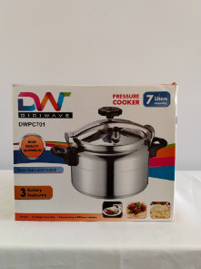 7 litre Heavy Gauge Explosion Proof Pressure Cooker - Silver