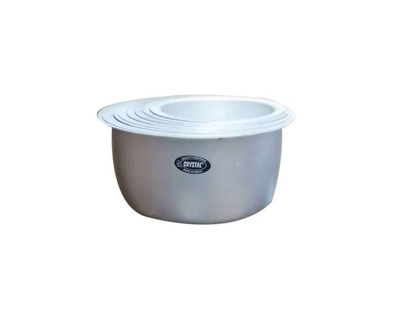 8Pcs Set of Alluminium Crystal Saucepans Size (12-19)