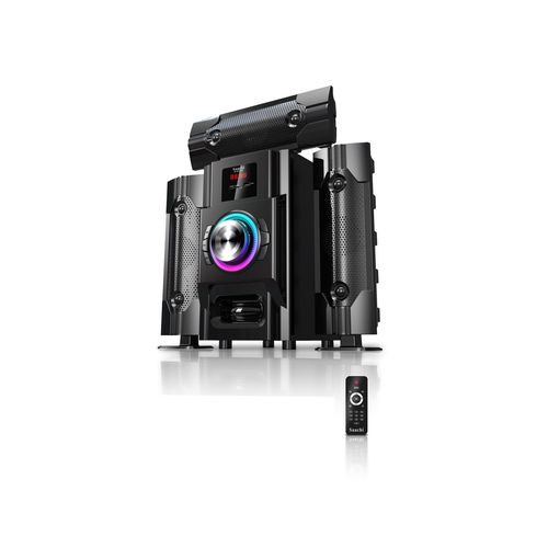 .1 Multimedia Speaker Subwoofer With Clear Sound Extra Bass And Remote Control-Black