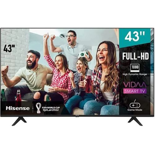 43 Inch Smart TV LED Full HD Smart Vidaa TV With Inbuilt Decoder – Black