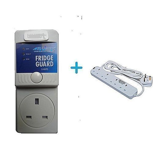 Fridge Guard and 4 Way Heavy Duty Extension 13amps - White