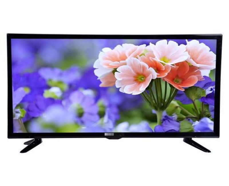 AC/DC 24 Inch Television With Dynamic Sound And Wide Angle View-Black