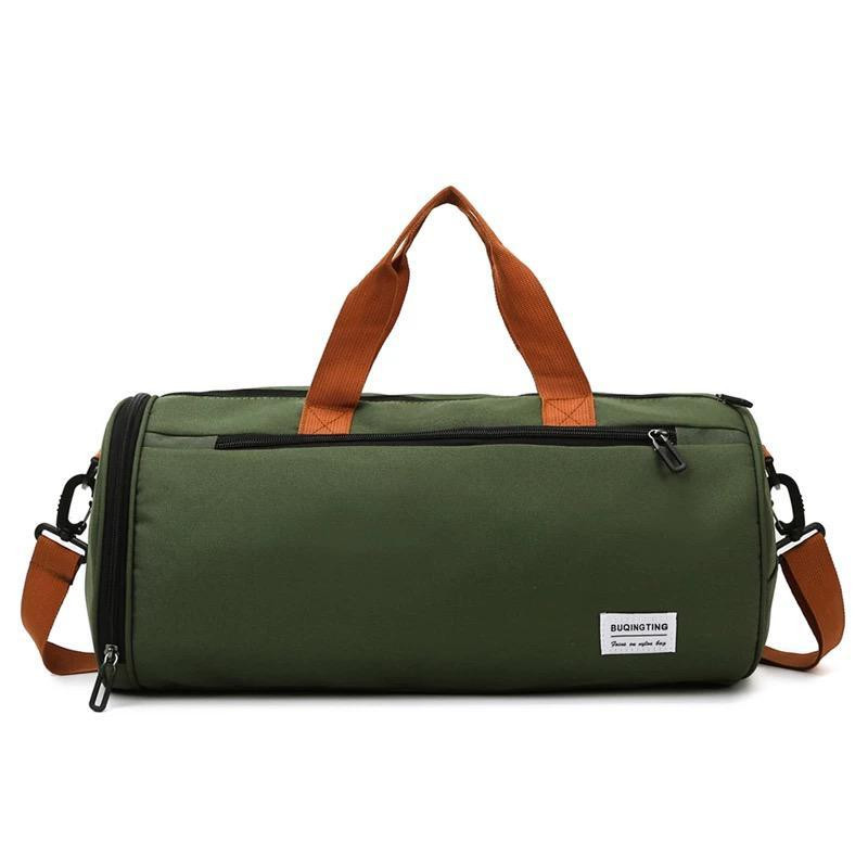 Training Duffel Gym Bag with Shoe Compartment Waterproof Fashion Women Men Sports Fitness Bag - ( green , black , beige etc)