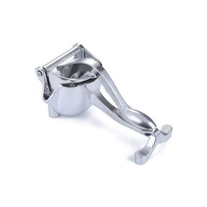 Stainless Steel Lemon Orange Manual Fruit Press Squeezer Juicer Extractor - Silver.