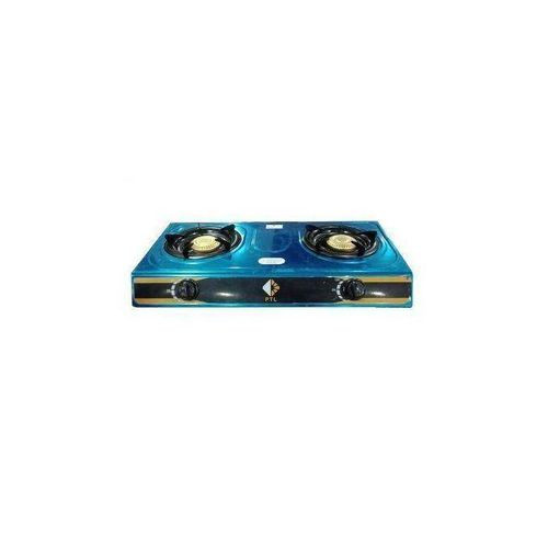 Pearllight 2 Burners Stainless Steel Cooking Gas Stove With Automatic Ignition - Blue
