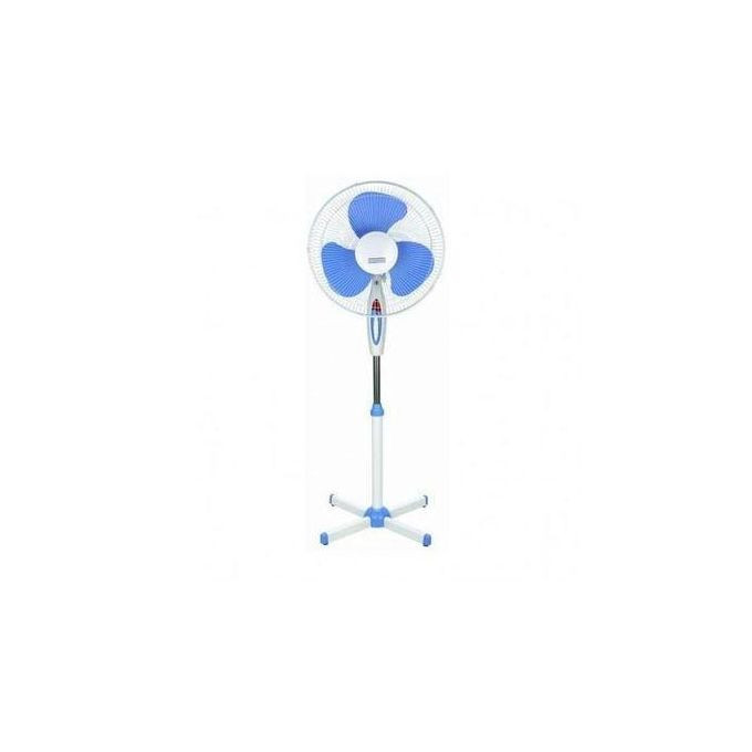 Electric Stand Fan Energy Saving With Variable Speed - White, Blue