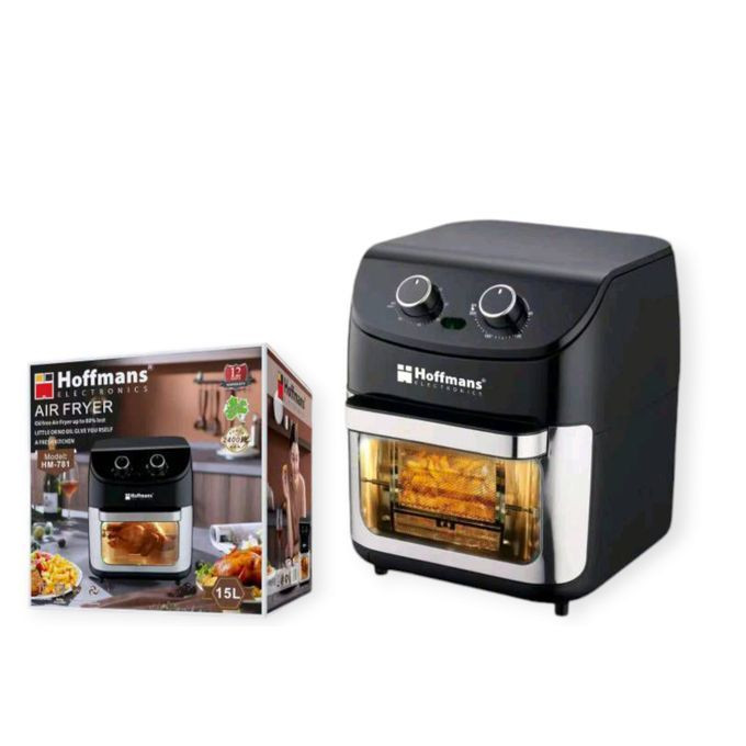 15L / 15 liters Large Electric Airfryer Oven - Black